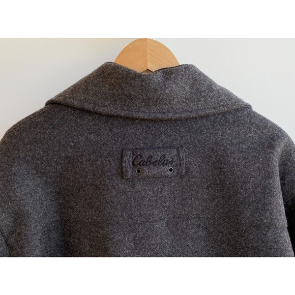 Cabelas Mackinaw Jacket Wool Gray Mens M Thinsulate Ultra Lined Hunting Cruiser - Picture 6 of 13